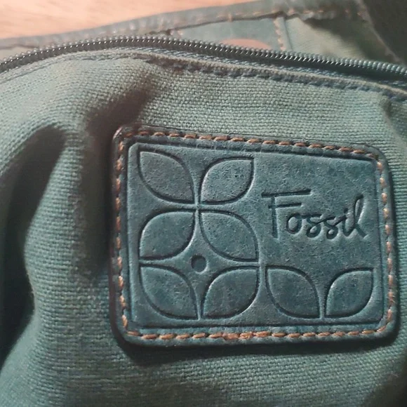 Fossil turquoise leather tote - Picture 5 of 6